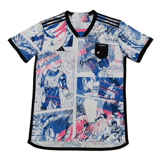 japan-dragonball-z-jersey-chest-pocket-detail-manga-print-zokits Maillot de foot Japon Dragon Ball Z – Sangoku | Football Jersey Japon Dragon Ball Z – Sangoku