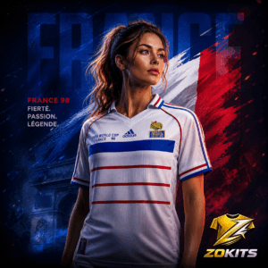Maillot de foot France 1998 Coupe du Monde – Rétro Extérieur Blanc Maillot de foot France 1998 Coupe du Monde – Rétro Extérieur Blanc | Football Jersey France 1998 Wgoldld Cup – Retro Away White