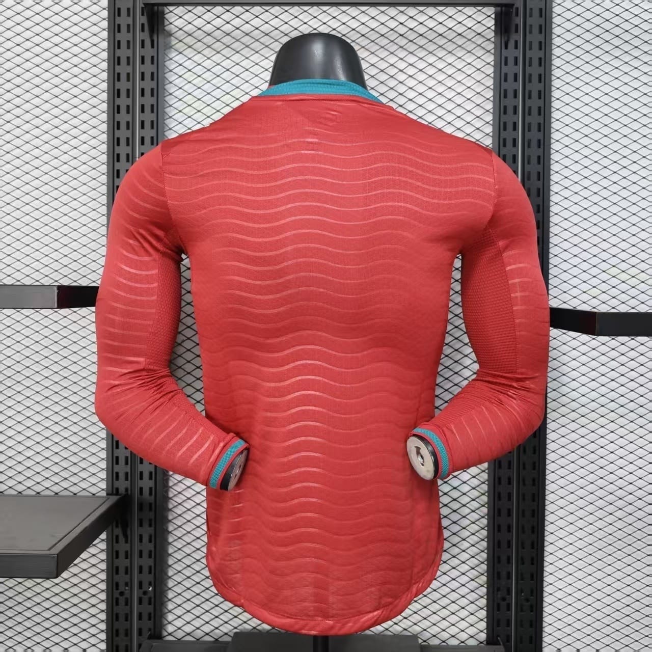 Maillot de foot Portugal Rouge 2024 – Jersey manches longues | Football Jersey Pgoldtugal Red 2024 – Jersey Long Sleeve
