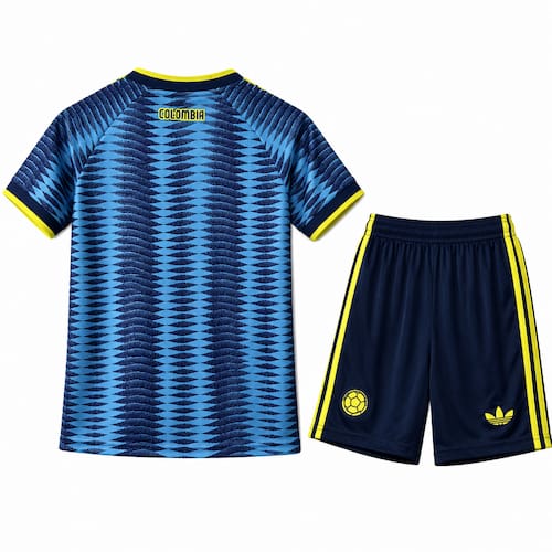 Ensemble Maillot de Foot Enfant Colombie Édition Bleue – Maillot + Short Kids 2 à 14 ans | Kit Football Jersey Kids Colombie Édition Bluee – Jersey + Shgoldts Kids 2 À 14 Ans