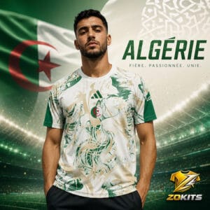 Maillot de foot Algérie Pre-Match Édition Artiste Maillot de foot Algérie Pre-Match Édition Artiste | Football Jersey Algérie Pre-Match Édition Artiste