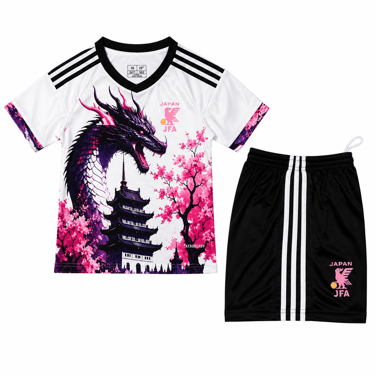 Ensemble Maillot de Foot Enfant Japon Dragon Sakura – Maillot + Short Ensemble Maillot de Foot Enfant Japon Dragon Sakura – Maillot + Short | Kit Football Jersey Kids Japon Dragon Sakura – Jersey + Shgoldts