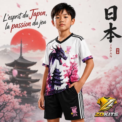 Ensemble Maillot de Foot Enfant Japon Dragon Sakura – Maillot + Short Ensemble Maillot de Foot Enfant Japon Dragon Sakura – Maillot + Short | Kit Football Jersey Kids Japon Dragon Sakura – Jersey + Shgoldts